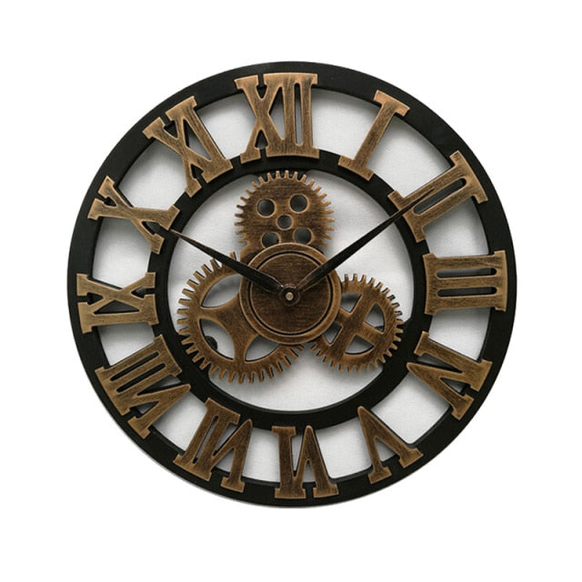 Wooden 3D Wall Clock Decor