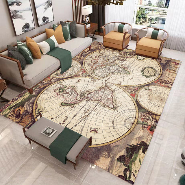 World Map Rug