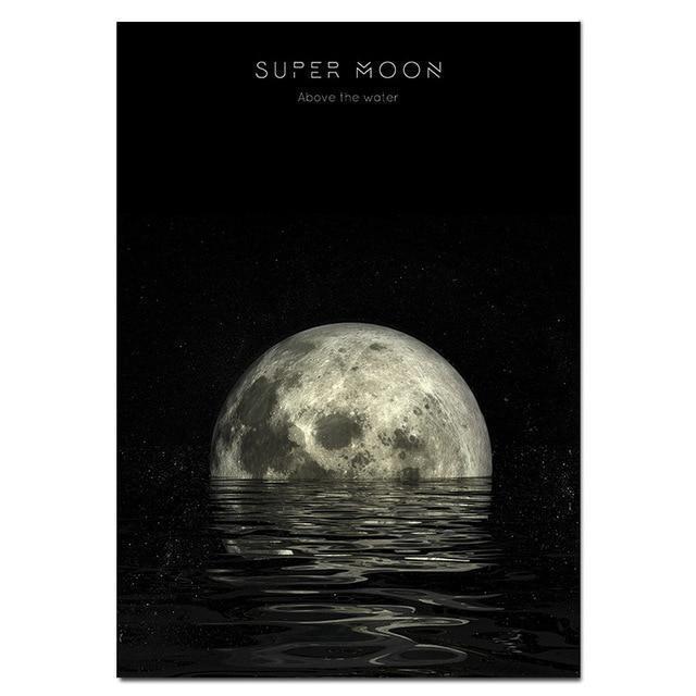 Moon Phase Canvas Prints - Nordic Side - Art + Prints, not-hanger