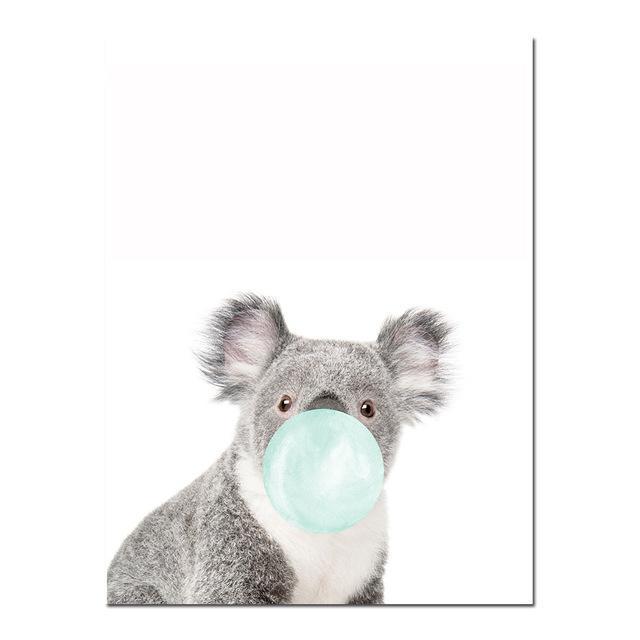 Blue Bubblegum Pop Prints - Nordic Side - Art + Prints, not-hanger