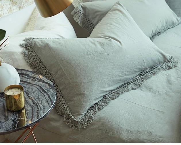 Tassel Bedding Pillow Case - Nordic Side - not-hanger