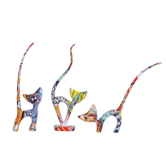 Three Kittens Resin Craft Ornament