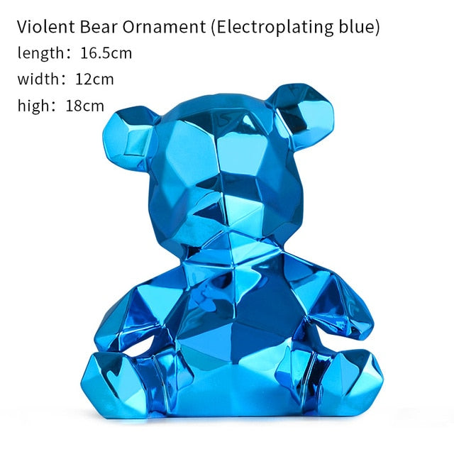 Violent Bear Decorative Figurine