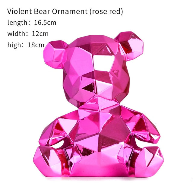 Violent Bear Decorative Figurine