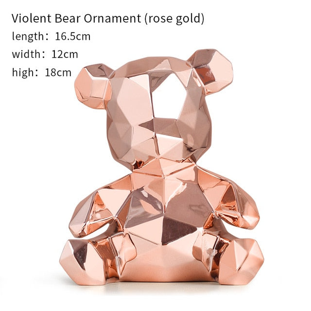 Violent Bear Decorative Figurine