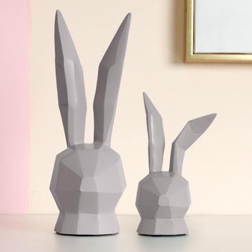 Decorative Bunny Figurines (Pair) - Nordic Side - bunny, figurine, pair