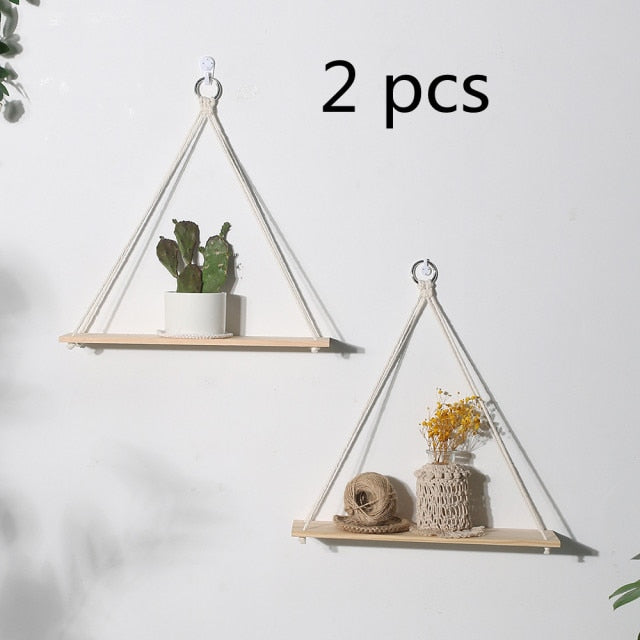 Boho Style Floating Shelf