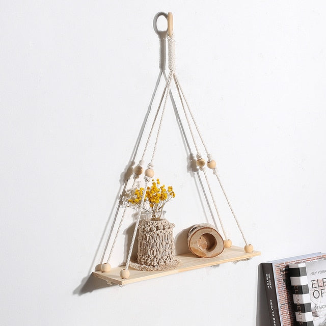 Boho Style Floating Shelf