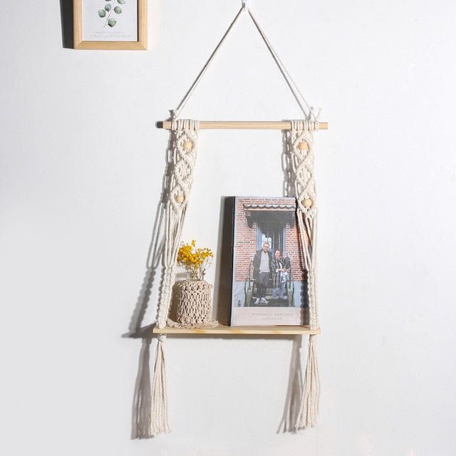 Boho Style Floating Shelf