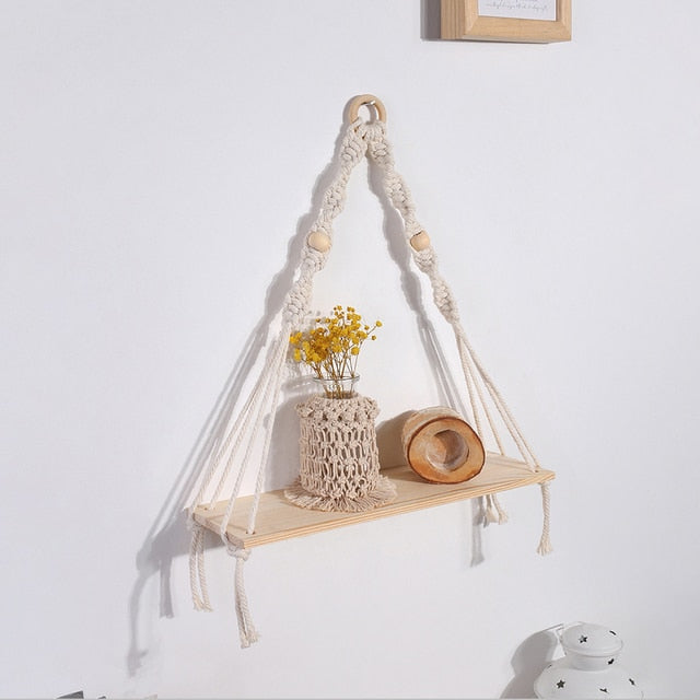 Boho Style Floating Shelf