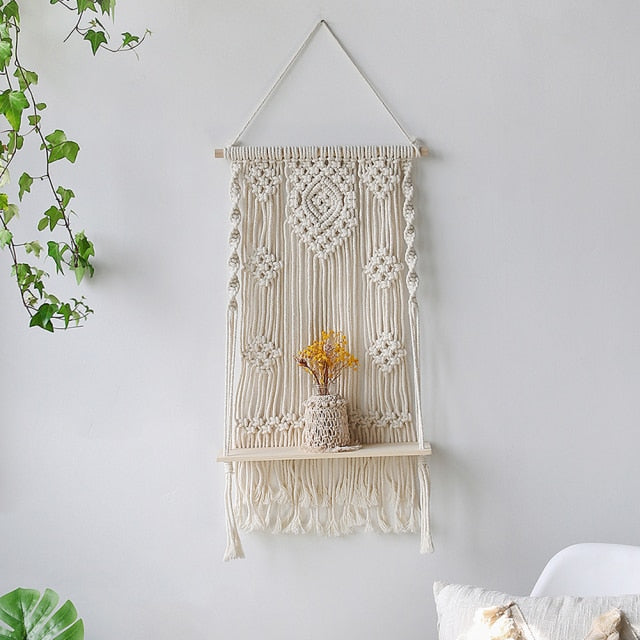 Boho Style Floating Shelf