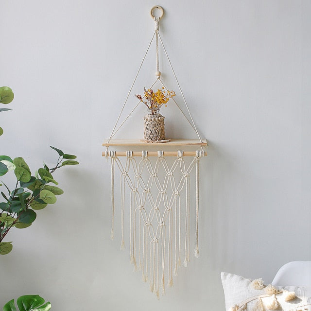 Boho Style Floating Shelf