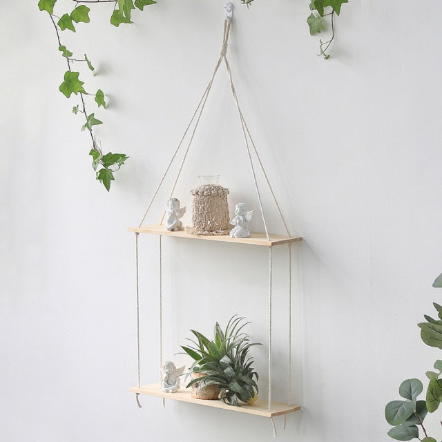 Boho Style Floating Shelf