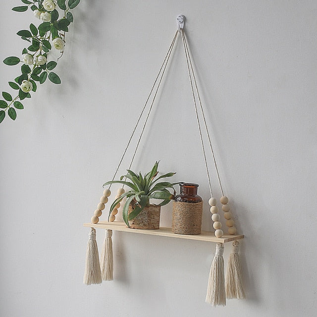 Boho Style Floating Shelf