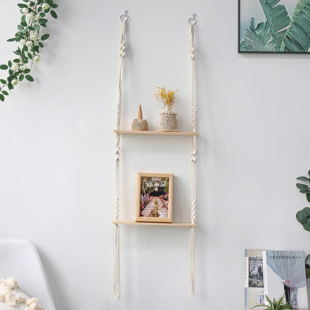 Boho Style Floating Shelf