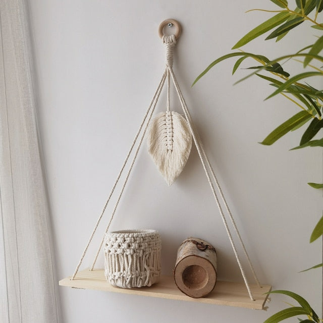 Boho Style Floating Shelf