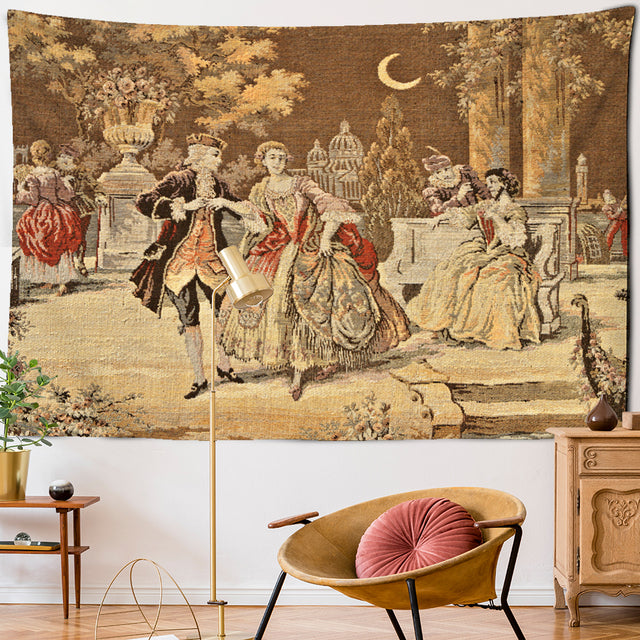 Unicorn In Garden Wall Tapestry