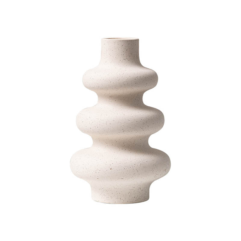 Bisque Ceramic Flower Vase