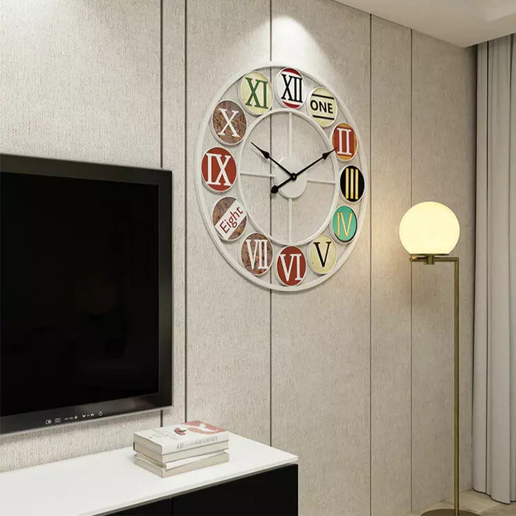 Vintage Circles Wall Clock