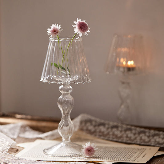 Vintage Glass Candle Holder