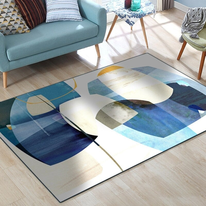 Berkshire Abstract Blue Aesthetic Rug