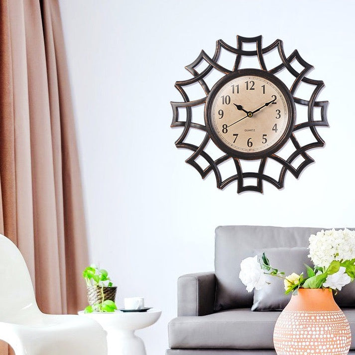 Wooden Web Decorative Wall Clock